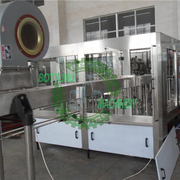 3 In 1 Monobloc SUS Frame Bottle Soft Carbonated Drink Filling Line