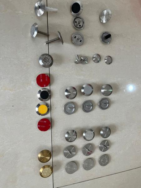 304 Stainless Steel Stud Blind Tie Bar Guide Blind Tie Anti Slip Diamond Surface Tactile Indicator Stud