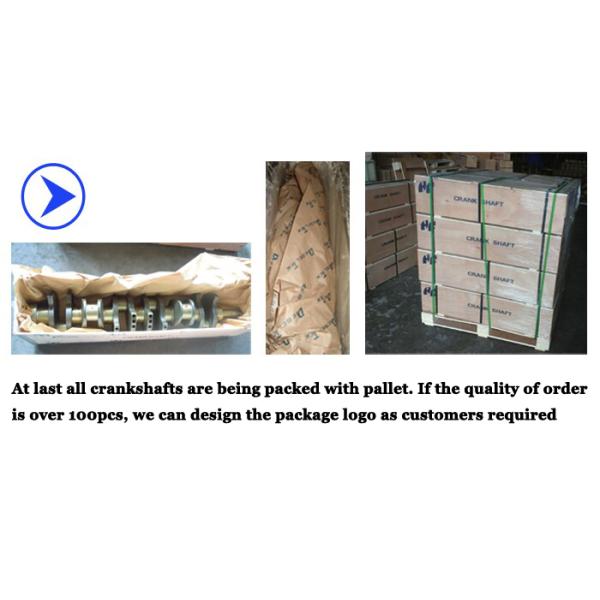 8944436620 4JB1 Isuzu Crankshaft , Forged Steel Crankshaft HRC46-58