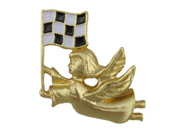 Die Spinning Full Relief 3D Pewter Lapel Pins with Butterfly Clutch, Gold Plating