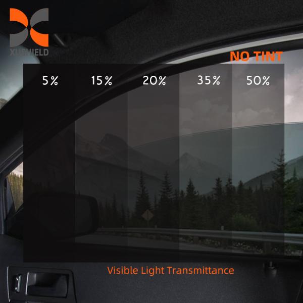 99% UV IR Bloqueo Nano Carbono Película de ventana de coche 1.52x30M 8 años de garantía