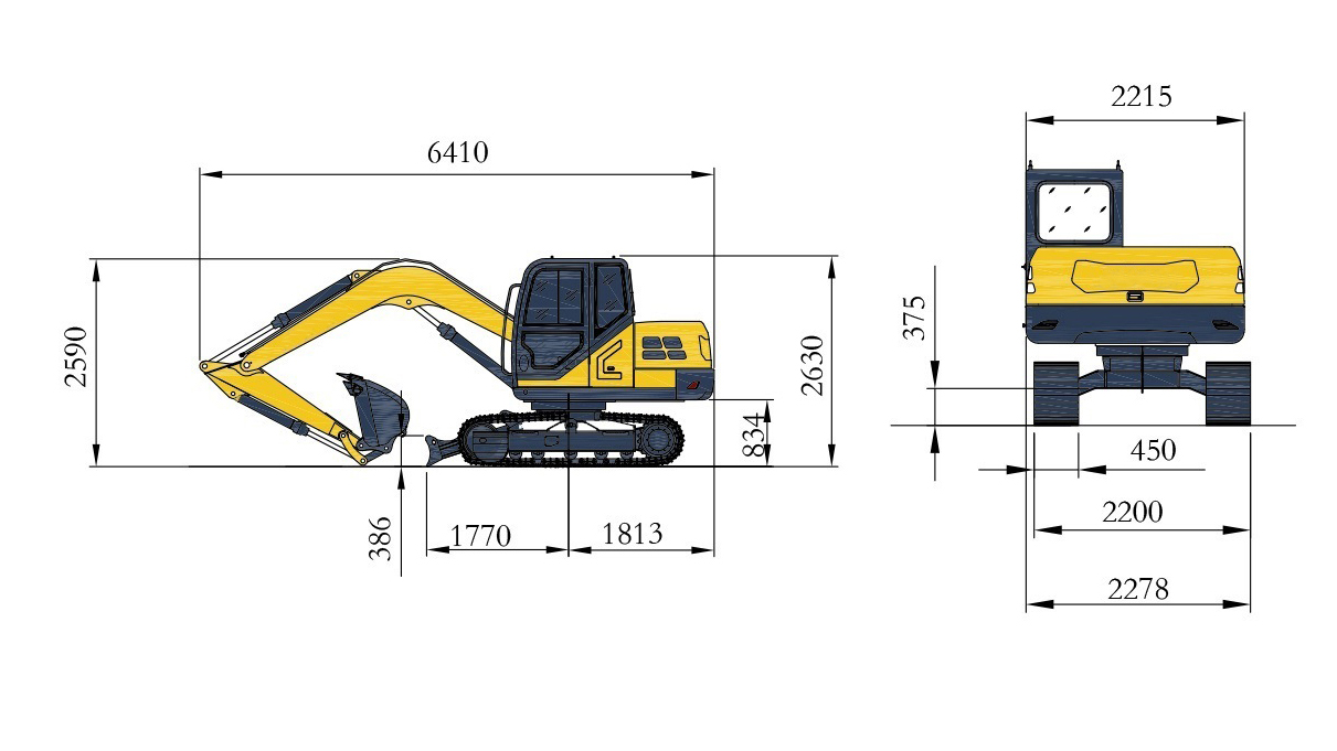 гидравлический радиатор масла Crawler Excavator H90 с бум и рукой ведра