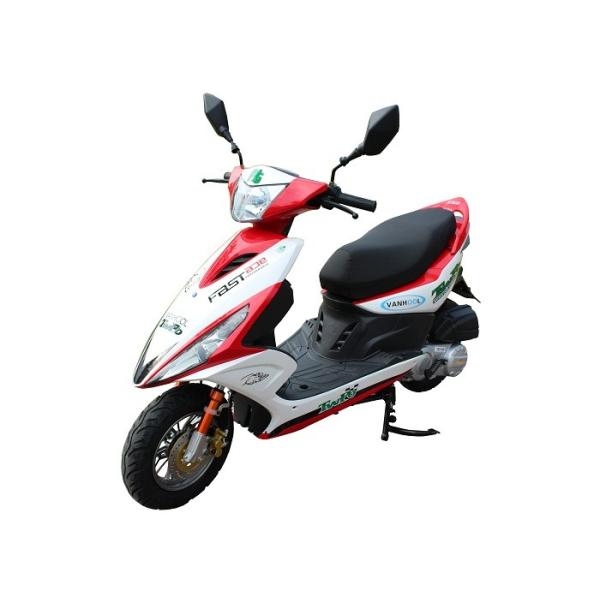Plastic Body Gas Motor Scooter , Moped Scooters For Adults 80km/h Max Speed