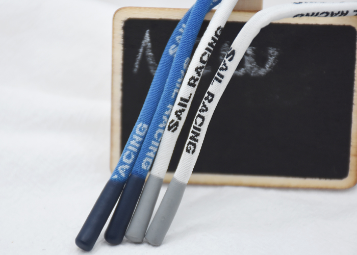 Шнур Drawstring полиэстера SGS 3mm 4mm 5mm с подсказками конца пули силикона