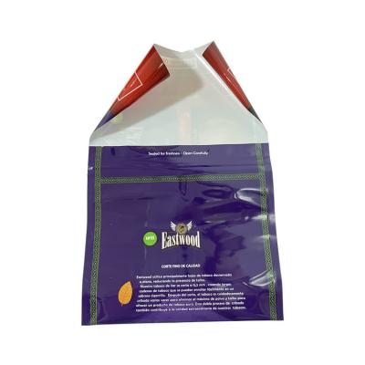 Rolling Zipper Pouch for Tobacco Cigar Custom Printing 45g White PE Laminated Zipper Reusable