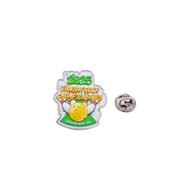 2025 UV Printing Summer Badge with Butterfly Clutch Essential Item for Your Marketing Plan