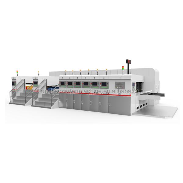 220V/380V/440V Картонный принтер с вращающейся резачкой и вибрационным стекером