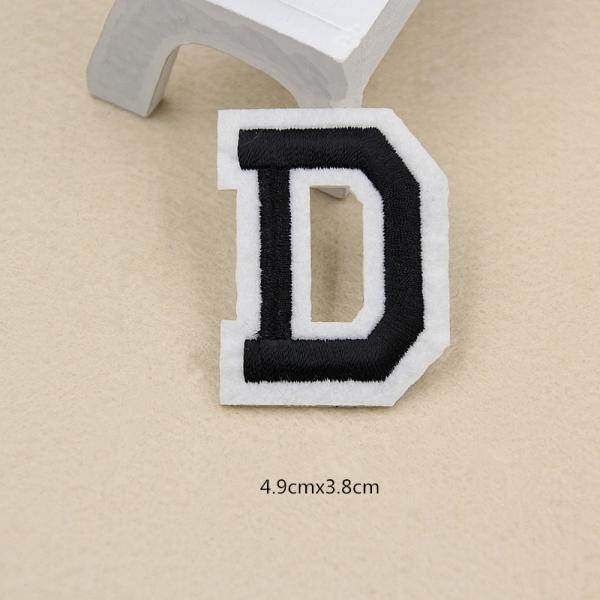 Custom Heat Cutting Embroidery Letter Patch For Clothing
