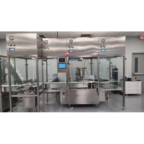 600mm Turntable Vial Capping Machine with Automatic Double Station Filling and Stoppering