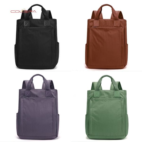 Nylon Fabric Waterproof Backpack for Women Large Capacity 16-inch Laptop Backpack with Customizable Logo Travel & School Bag