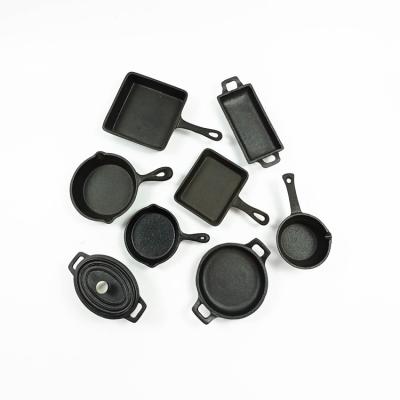 OEM ODM Cast Iron Frying Pre Seasoned Pan Grill Pan Set BSCI