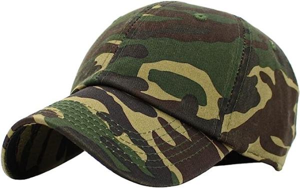Profile Hat Baseball Cap Outdoor Camouflage Fishing Cap, Dad Hat Adjustable Unconstructed Plain Cap