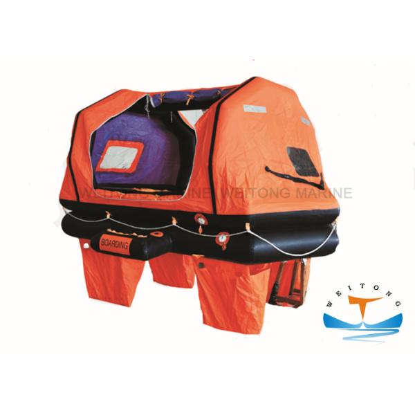 Rubber Marine Life Raft Lightweight Construction SOLAS Standard For Small Craft