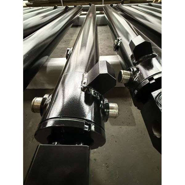 Custom Telescopic Hydraulic Cylinder High Tonnage Long Stroke Hard Chrome Plated For Crane