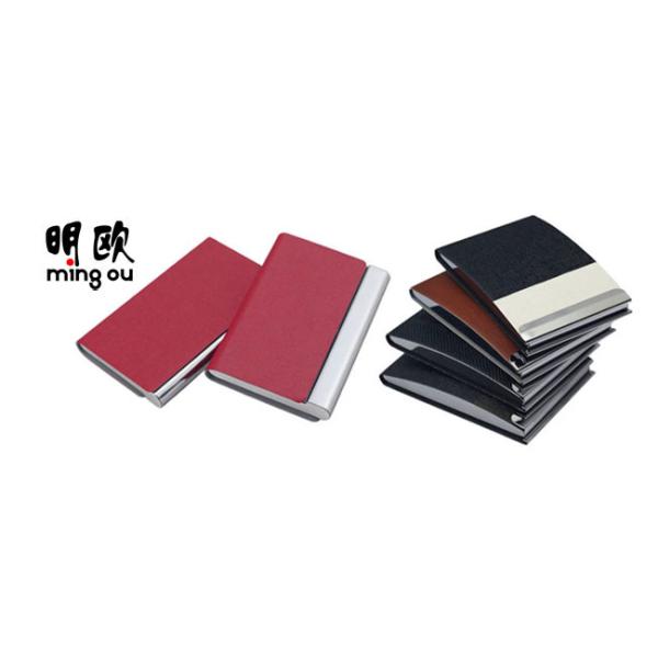 Pocket Business Card Holder Organizer , Slim Leather Wallet Credit Card Holder With Name