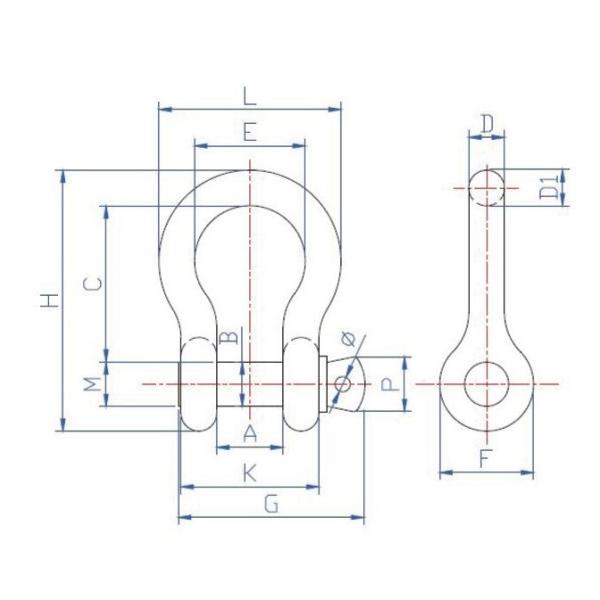 0,75 дюйма 4,75 тонны привинтит сережку смычка Pin, сережку смычка анкера