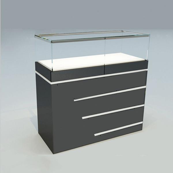 Livingroom Furniture Aluminum Glass Perfume Cabinet Display Case with Good Qualit