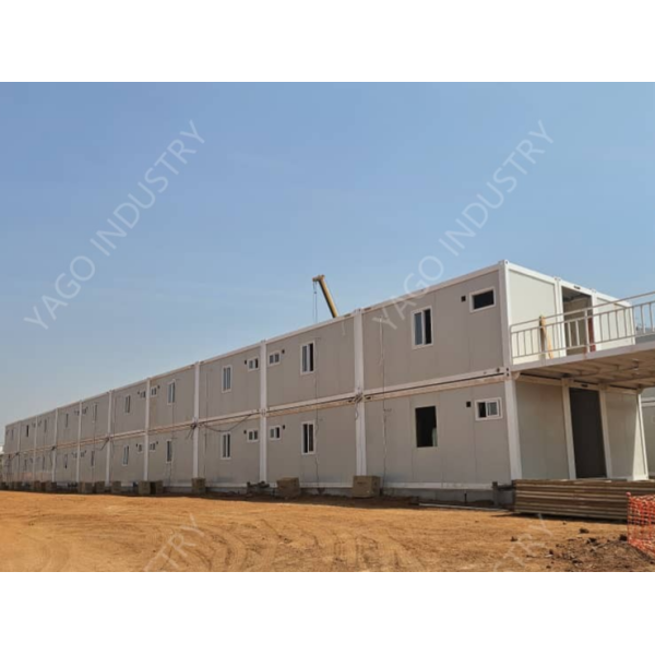 Double Story Prefab Flat Pack Modular Buildings Container Homes Readymade