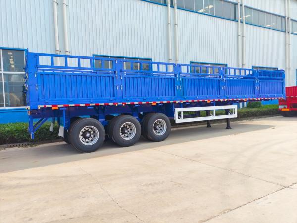 Condition 3/4 Axle Fence Trailer Truck Cargo Semi Trailer 12/16 Tires