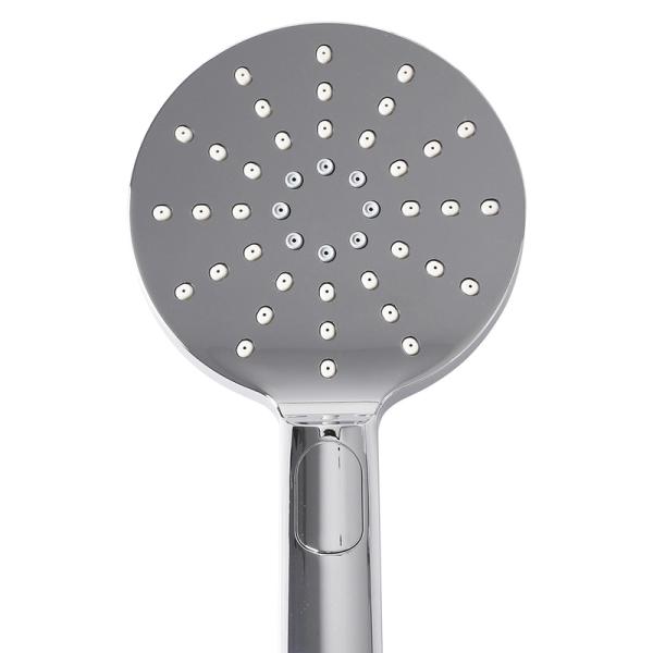 High Pressure Rain Round Brass Taps Mixer Handheld Chrome Finshing Shower Heads With Arm
