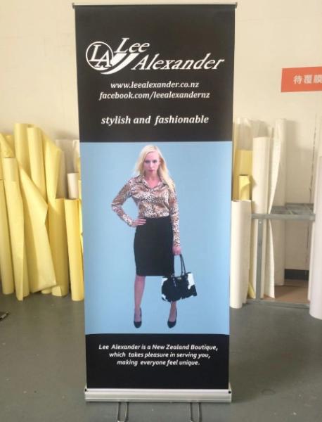 PVC Vinyl Fabric Pull Up Banners Advertising Roller Banner 85x200cm 100x200cm