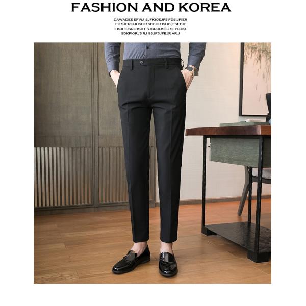 Декорация кнопок Зимние деловые брюки для мужчин Количество 200 Дизайн стиль Slim Fit