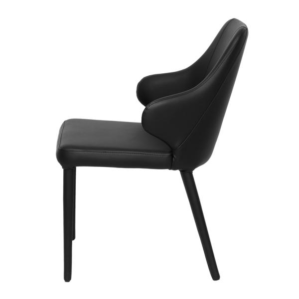 Легко протираемый современный кожаный стул с мягким покрытием, устойчивый к пятнам Dc-7525