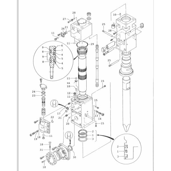 135mm Repair Seal Kit For Furukawa HB20G GK825 Gray