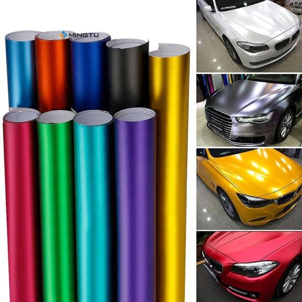 Car Body Stickers with Metallic Chrome Vinyl and Air Bubble Free Film Coating