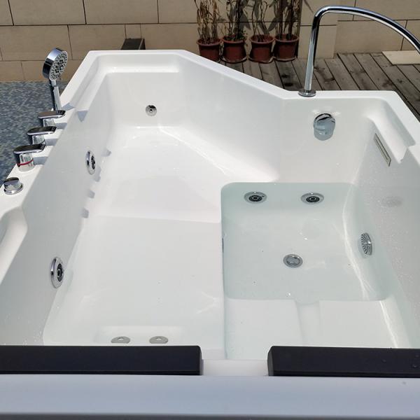 Человек 2 джакузи 2 ванны гидролечения массажа водоворота угловой с лестницами