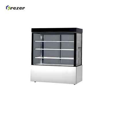 Easy Cleaning Cake Display Freezer White Black Refrigerated Dessert Cases Durable