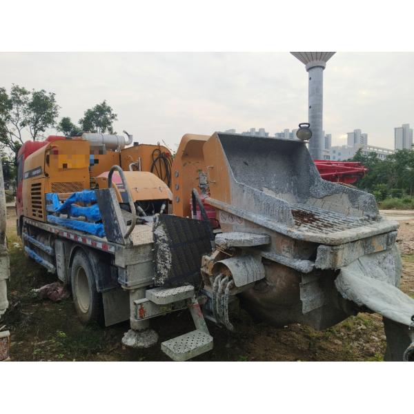 Small Portable Mobile Diesel Electric Hydraulic Trailer Loaded Micro Concrete Pump Cement Pump
