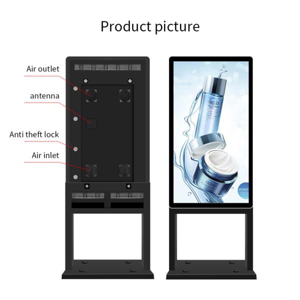 2500nits на открытом воздухе LCD стоя рекламирующ киоск