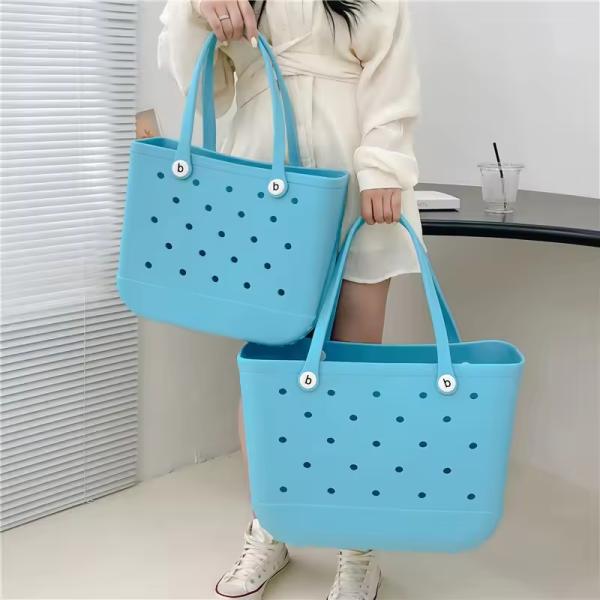 Waterproof M Size Hand Tote for Outdoor Activities PVC Lining Material Beach Bogg Bag
