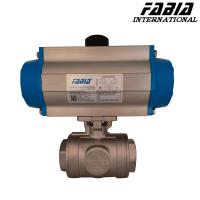 Valve à bille pneumatique à trois voies pour la protection de l'environnement