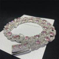 Diamante de prata de Hip Hop da joia da corrente de 925 feitos sob encomenda Moissanite Cuban Link