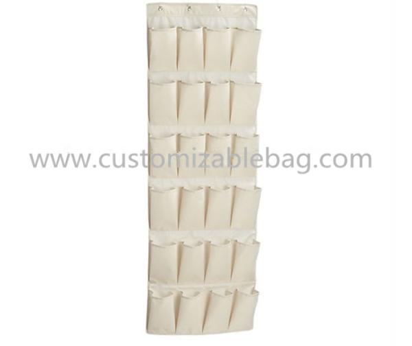 Bolso não tecido das caixas de armazenamento 24 do azul da forma sobre o organizador da sapata da porta