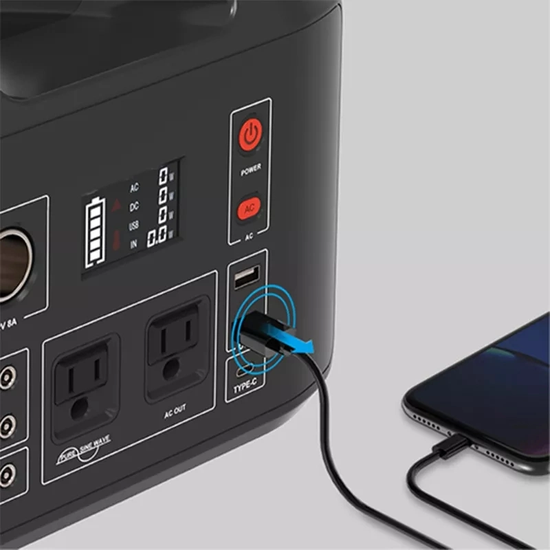 Outdoor Camping 300W Lifepo4 Solar Generator For Home Appliance