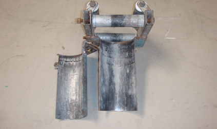 Cable Pulling Pulley Zinc Plated Conduit Feed Rollers Four Rollered Bellmouths