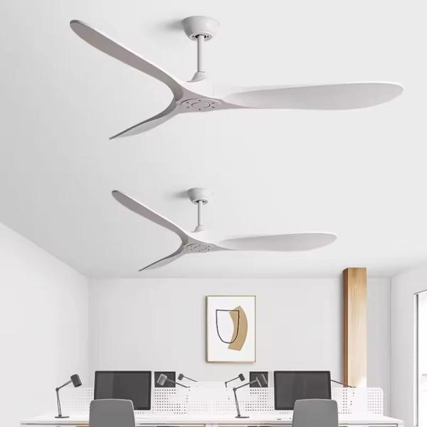 HFBH modèle 666 42/52/60/72 pouces ABS lame AC/DC personnaliser Tuya Wifi moteur intelligent télécommande moderne 3 lames ventilateur de plafond