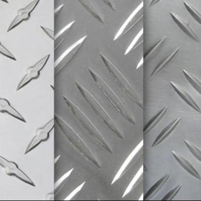 1050 4x8 Embossed Aluminum Diamond Plate 1mm 2mm Thick For Floor