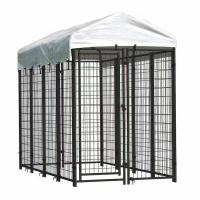 Outdoor Pet Metal Cage 2M Dog Pen Run Kennel With Water Proof Cover