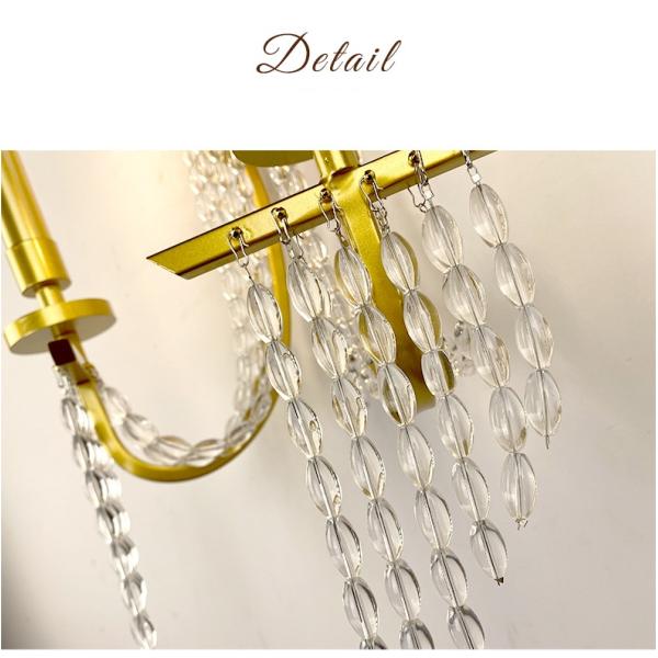 JYLIGHTING Postmodern Crystal Wall Lamp Dining Living Room Hallway Corridor French Style Gold Iron Frame Wall Lights Home Hotel