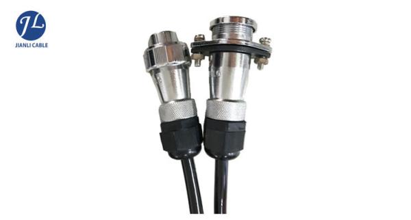 PVC Insulated 5 Pin Coiled Electrical Wire , Truck Rear View Camera System Cable