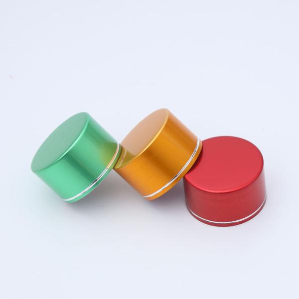 Custom Red Green Cosmetic Plastic Bottles Caps 22mm Screw Caps Cover Closure ODM