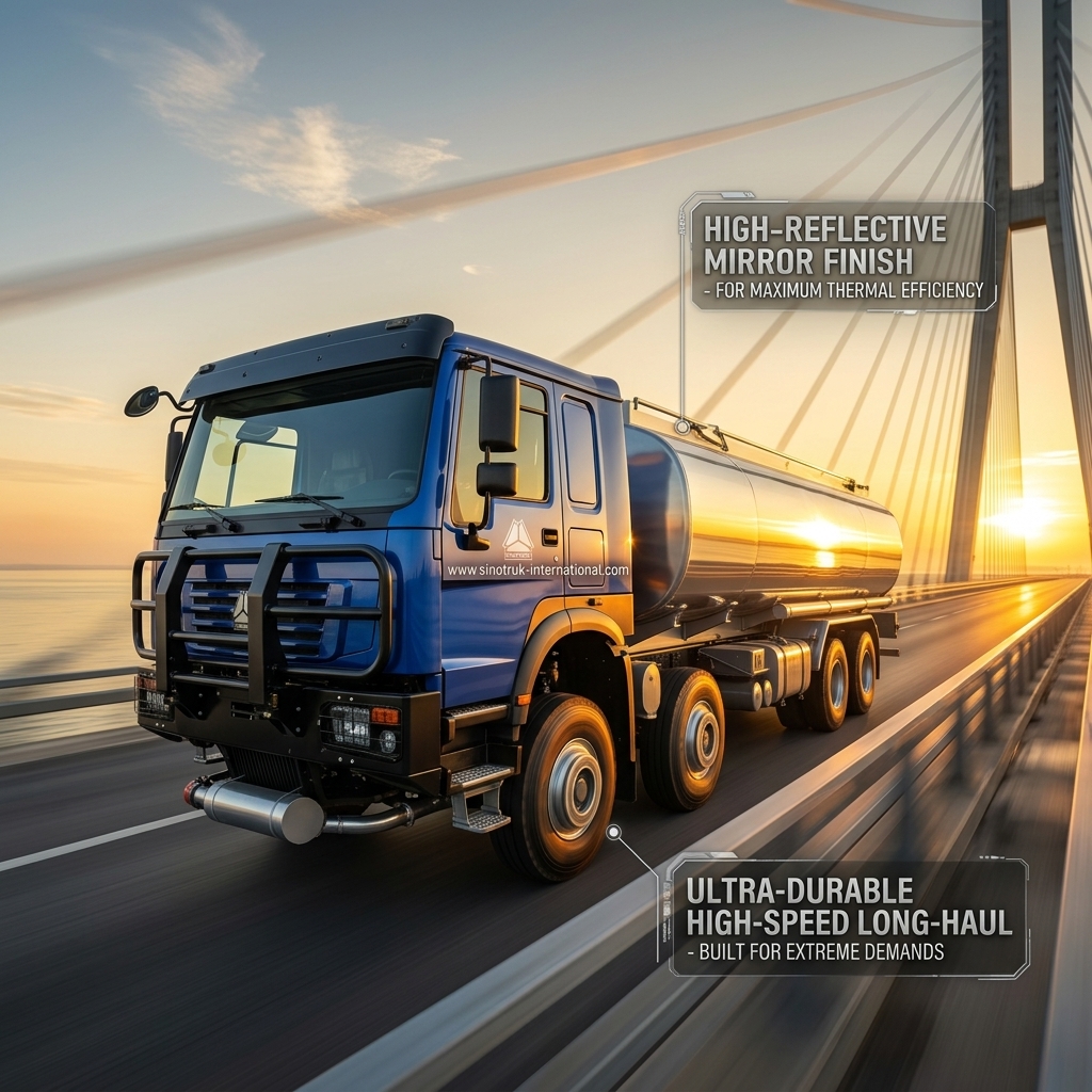 Heavy-Duty HOWO 8*4 400HP LHD Fuel Truck 40CBM Double Tank System For Long-Range Fuel Distribution