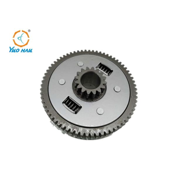 Honda NXR150 Motorcycle Clutch Housing 67 Teeth / Motorcycle Clutch Cover ADC12 Silver