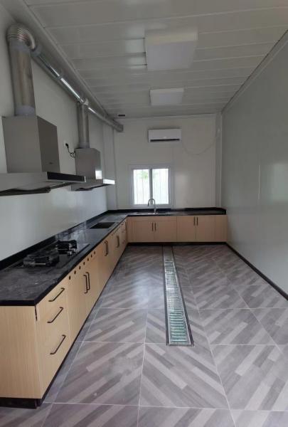 BOX SPACE Fábrica de fornecimento direto 20ft 40ft Frame de aço Container Casa de 2 andares Apartamento estudantil com design especial