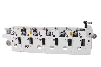 Horizontal Label Sticker Printer 5 Color 420mm With Rotary Die Cut Slit