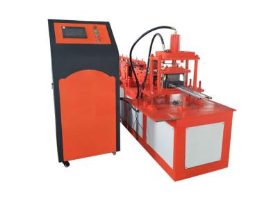 Rolo da porta do obturador do ferro galvanizado que forma a máquina, quadro de porta alaranjado da cor que faz a máquina